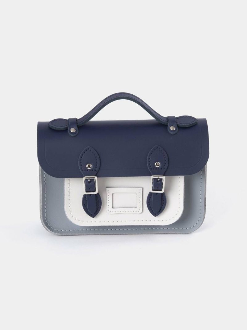 Cambridge Satchel Satchels Women The Mini - Midnight Picnic Matte, French Grey & Clay