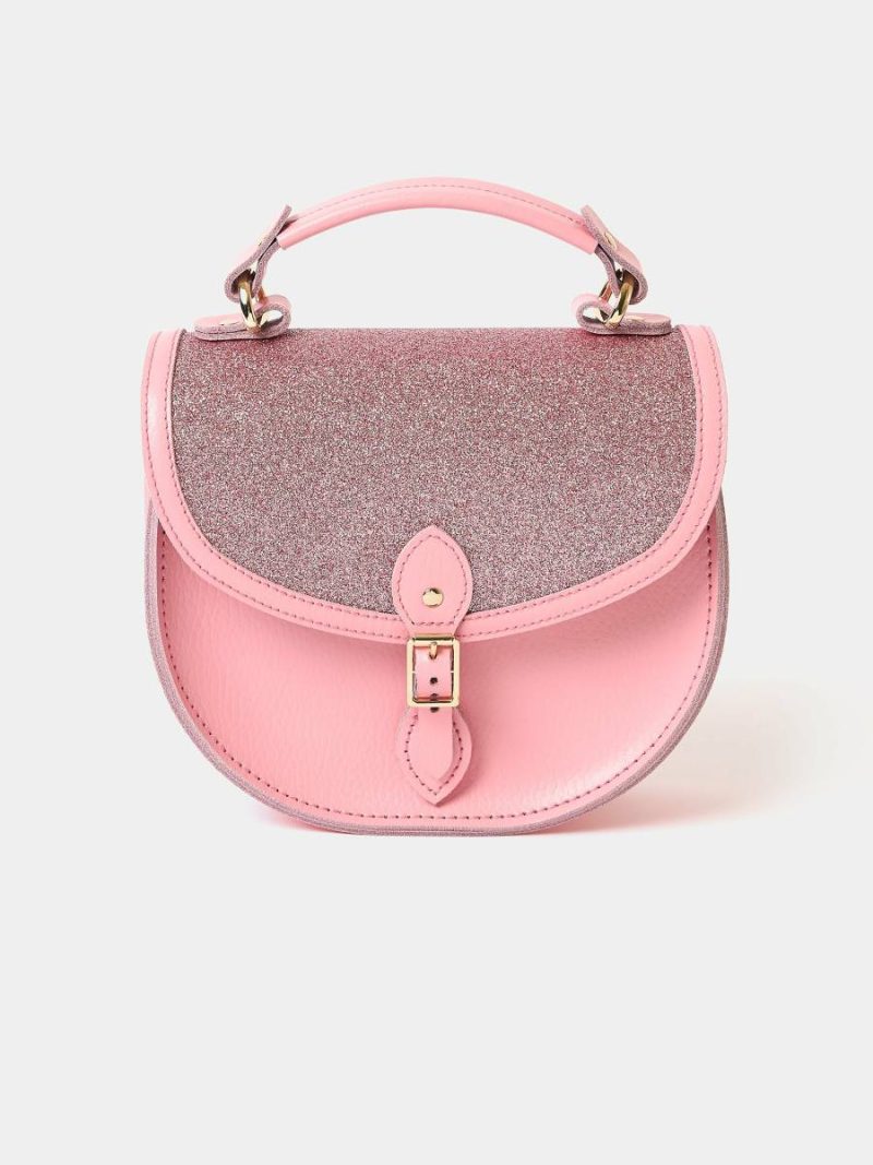 Cambridge Satchel Women Crossbody The Isla - Popular Pink Celtic With Pink Glitter
