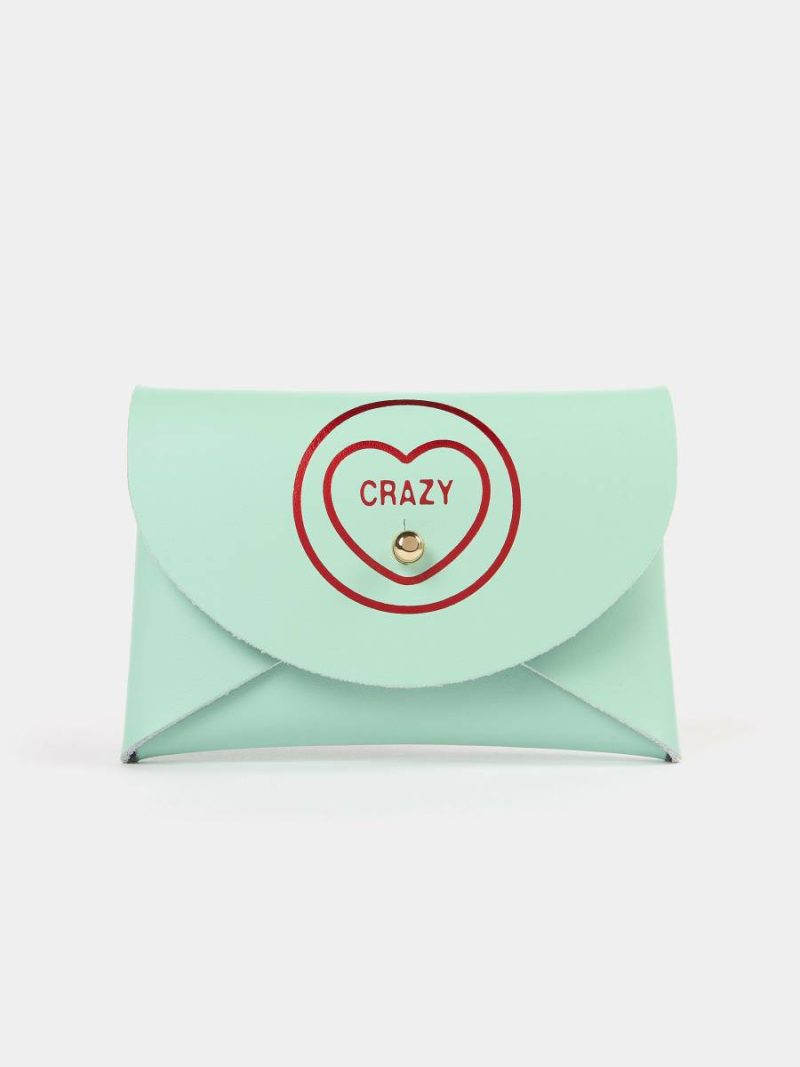 Cambridge Satchel Women Crossbody The Mini Purse - Love Hearts Mint Green