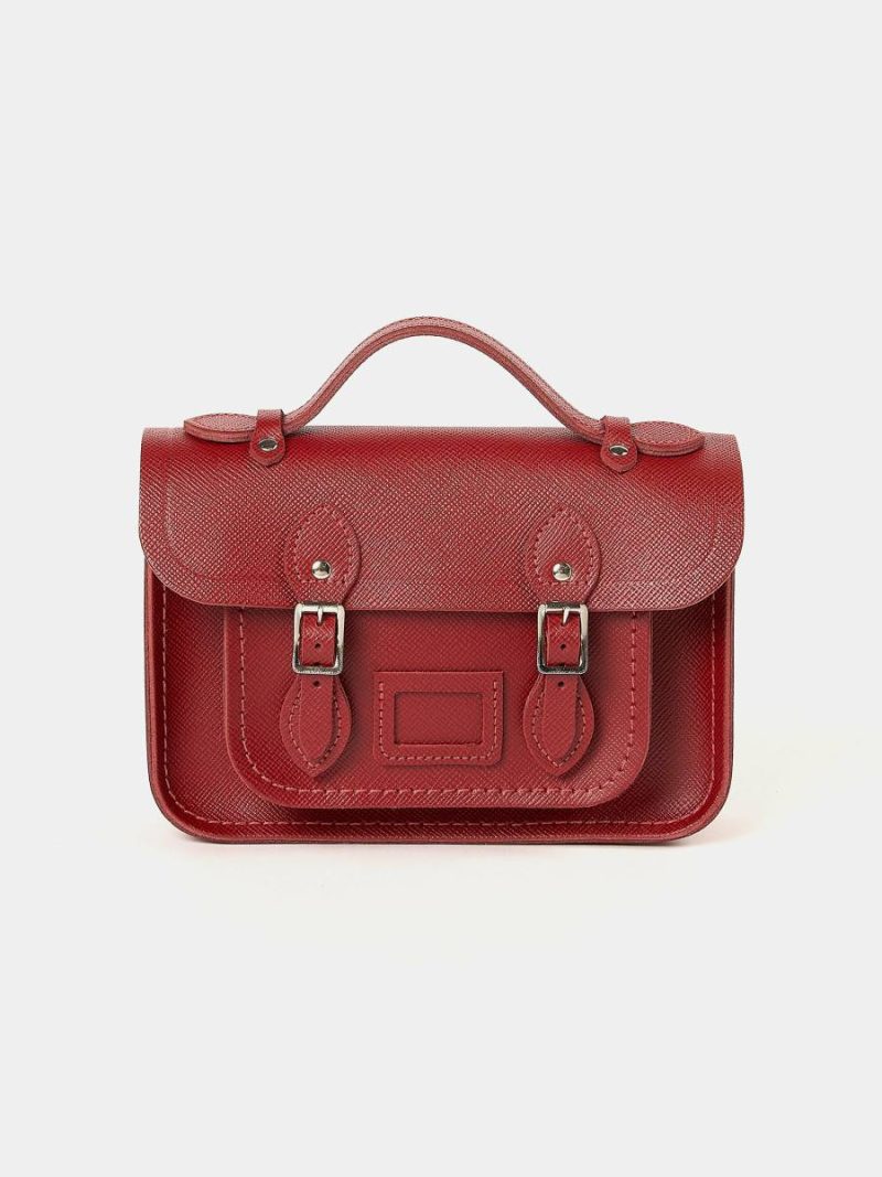 Cambridge Satchel Women Satchels The Mini - Red Saffiano