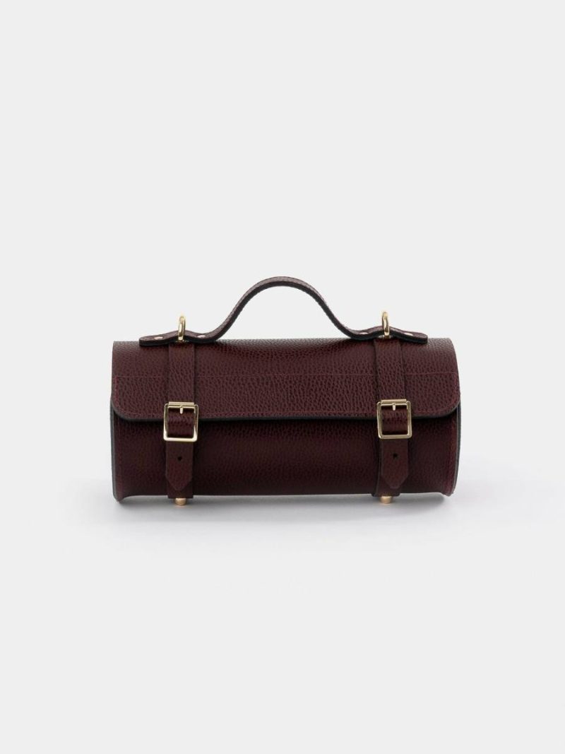 Crossbody The Bowls Bag - Oxblood Celtic Grain Cambridge Satchel Women
