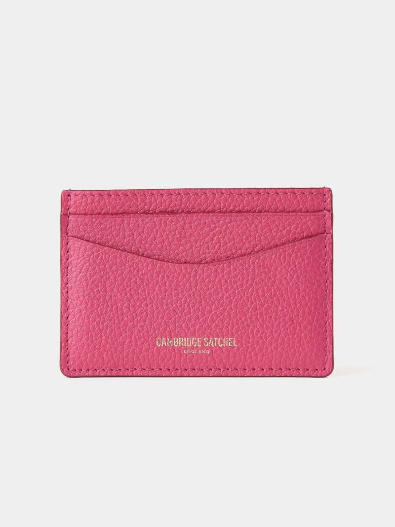 Crossbody The Card Case - Fuchsia Pink Madras Grain Cambridge Satchel Women