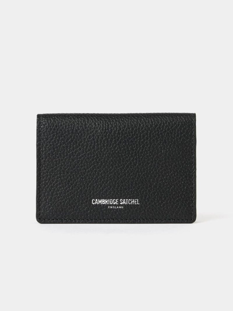 Crossbody The Double Credit Card Holder - Black With Tartan Madras Grain Women Cambridge Satchel