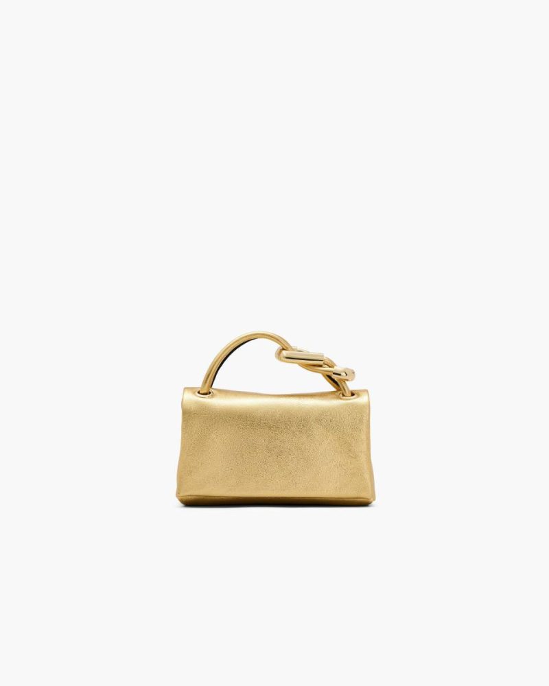 Gold Marc Jacobs The Dual Bag The Metallic Micro Dual Bag Women