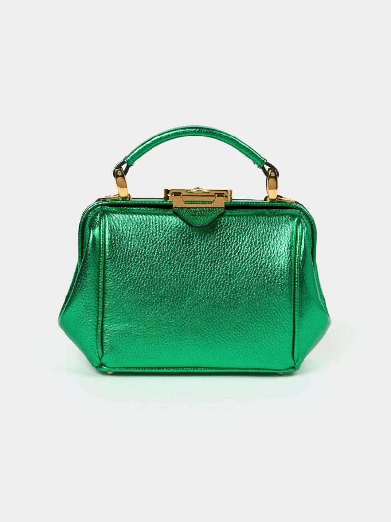 Handbags The Mini Sophie - Wicked Green Metallic Cambridge Satchel Women