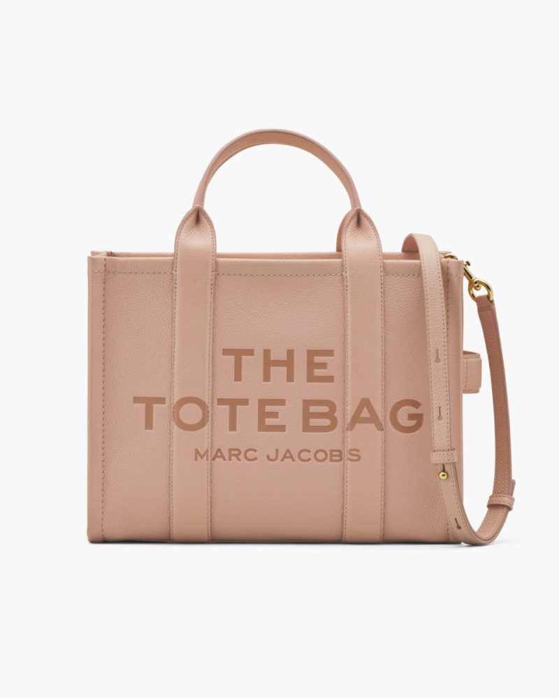 Marc Jacobs The Leather Medium Tote Bag Women Rose The Tote Bag