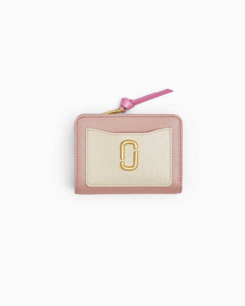 Marc Jacobs Women The Utility Snapshot Mini Compact Wallet Rose Multi Small Small Leather Goods