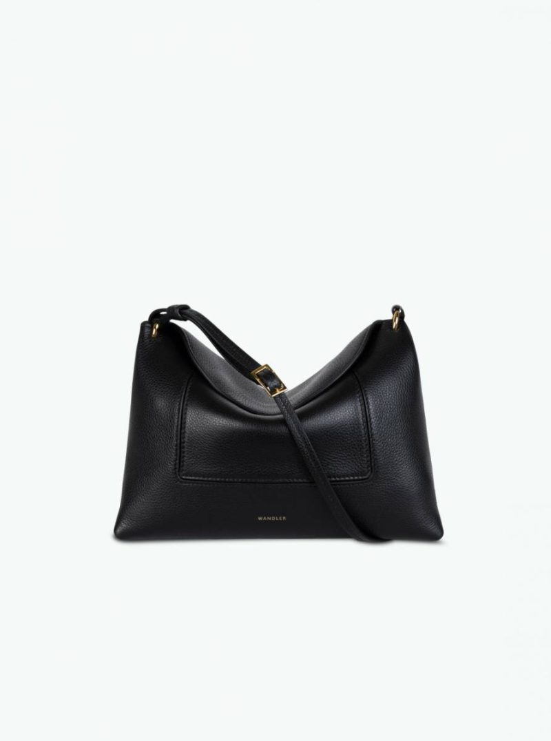 Penelope Slouch Bag - Black Crust Wandler Crossbody Bags Women Black Crust