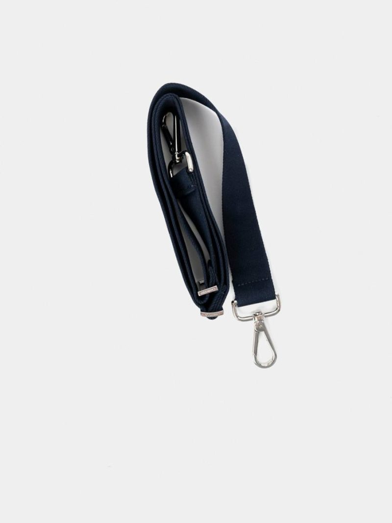 Small Goods Women Cambridge Satchel The Webbing Shoulder Strap - Navy