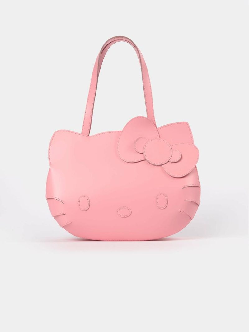 The Hello Kitty Face Tote - Pink Icing Cambridge Satchel Women Tote Bags