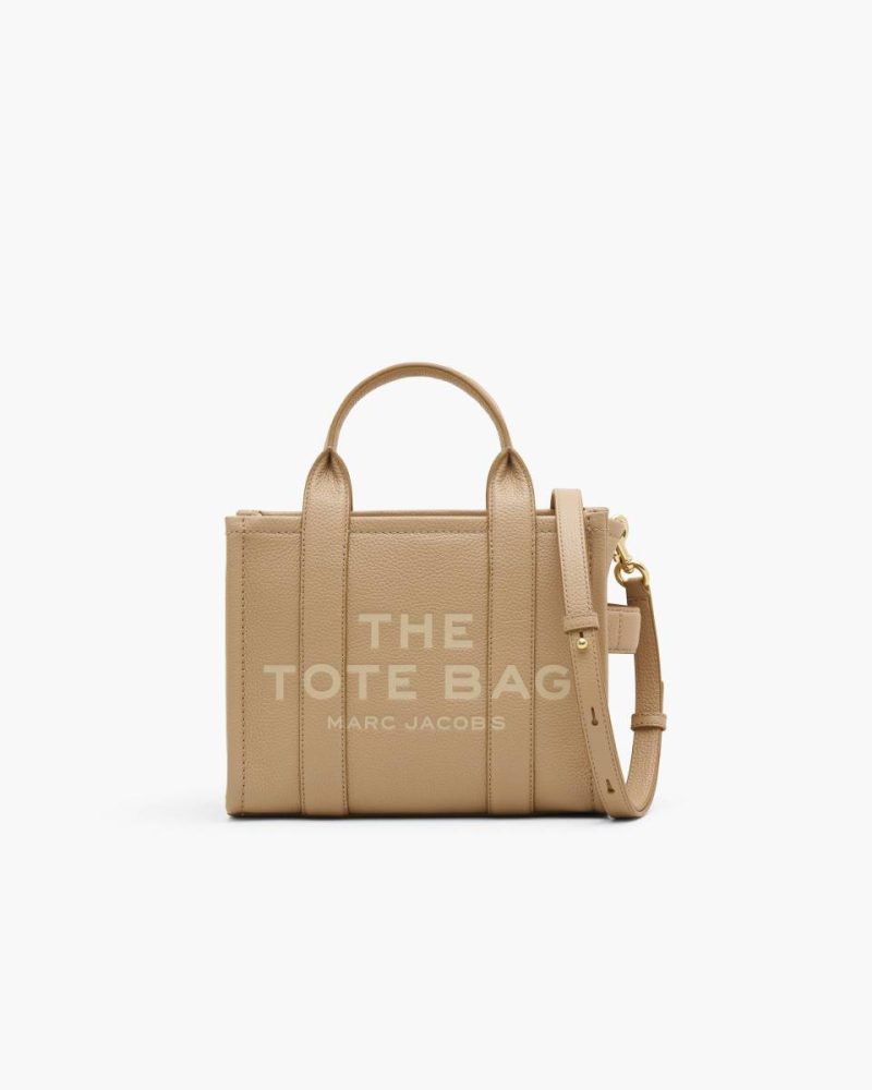 The Leather Small Tote Bag Marc Jacobs The Tote Bag Camel Women