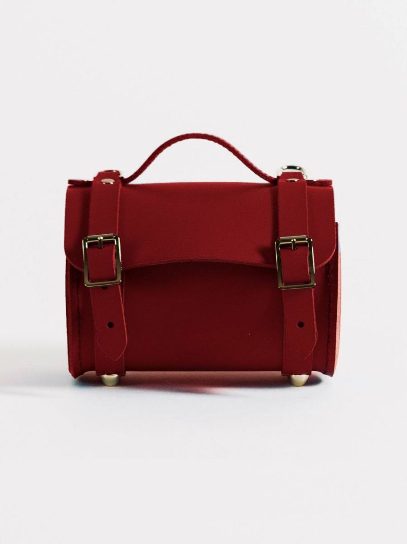 The Micro Bowls Bag - Red Cambridge Satchel Women Crossbody