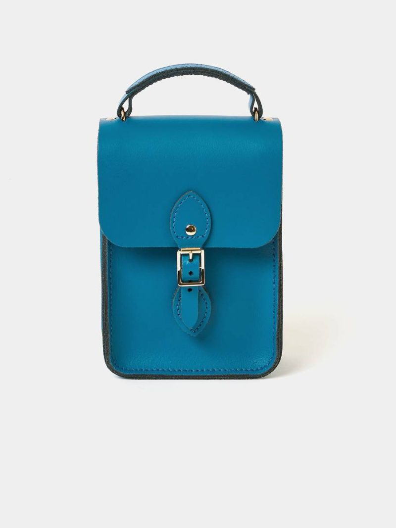 The Mini Binocular Bag - Shiz Blue Women Cambridge Satchel Crossbody