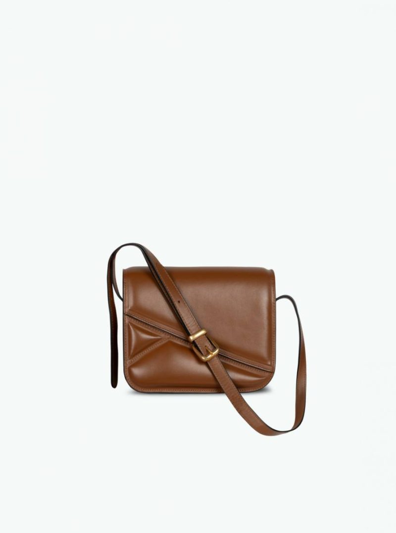 Wandler Oscar Trunk Medium - Saddle Women Crossbody Bags Saddle