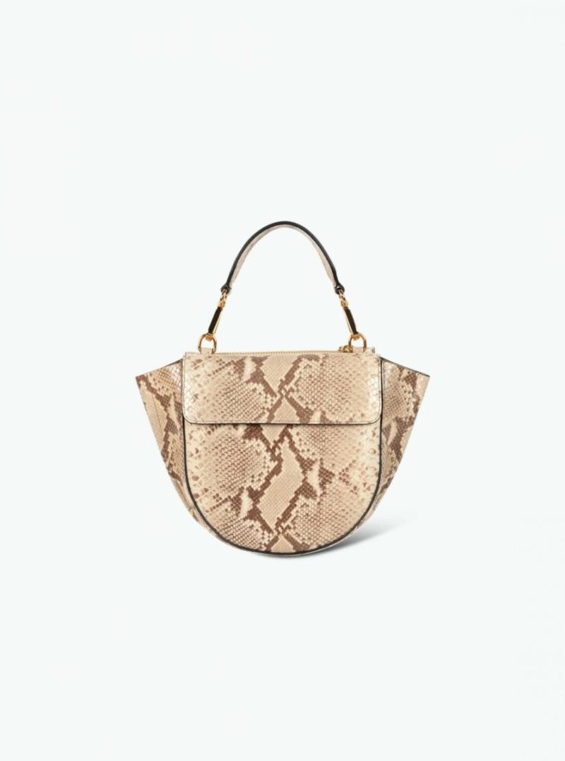 Wandler Prairie Python Women Hortensia Bag Mini - Prairie Python Top Handle Bags