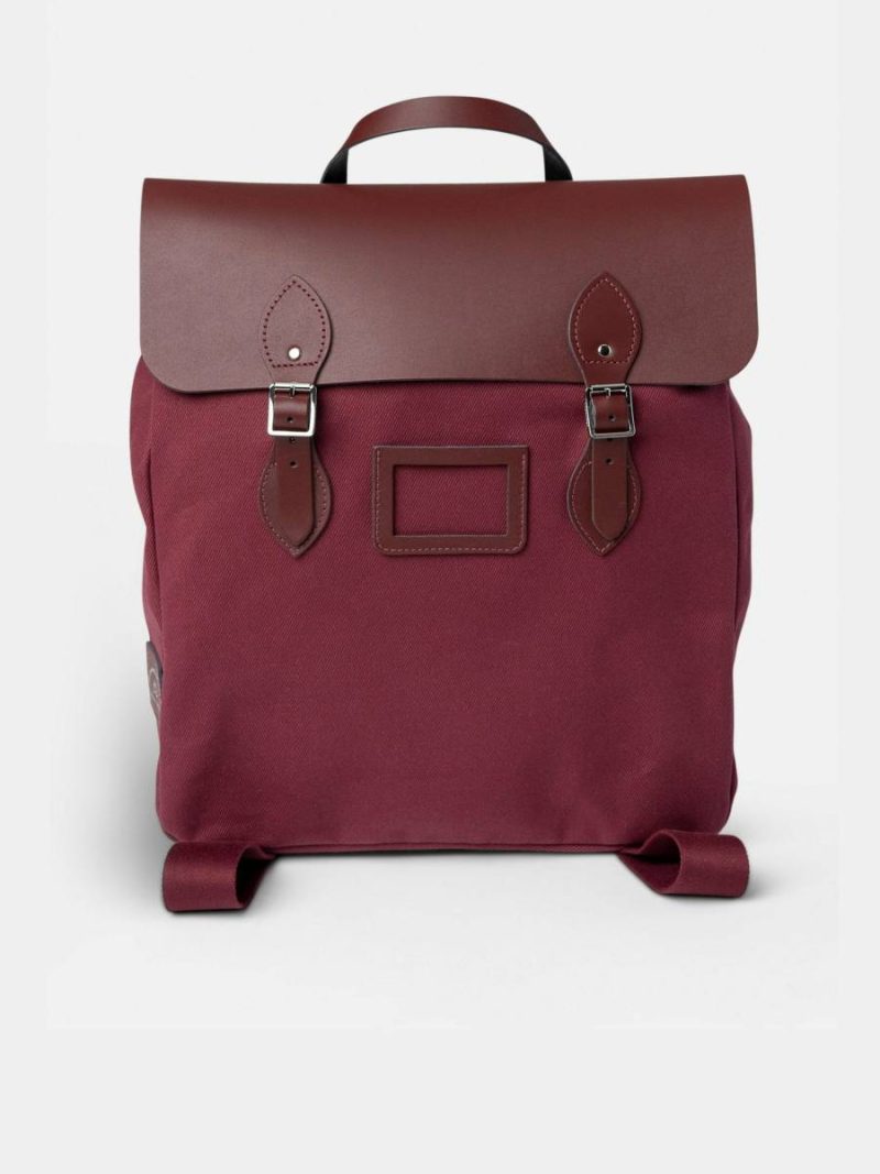 Women Backpacks Cambridge Satchel The Steamer Backpack -Oxblood