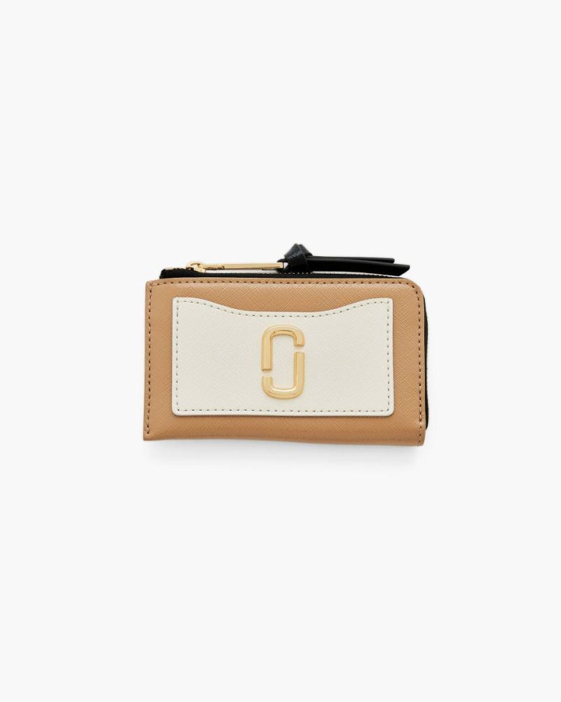 Women Camel Multi Small Small Leather Goods The Utility Snapshot Top Zip Multi Wallet Marc Jacobs