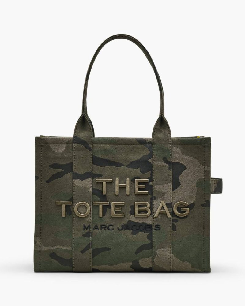 Women Camo Multi Marc Jacobs The Tote Bag The Camo Jacquard Large Tote Bag