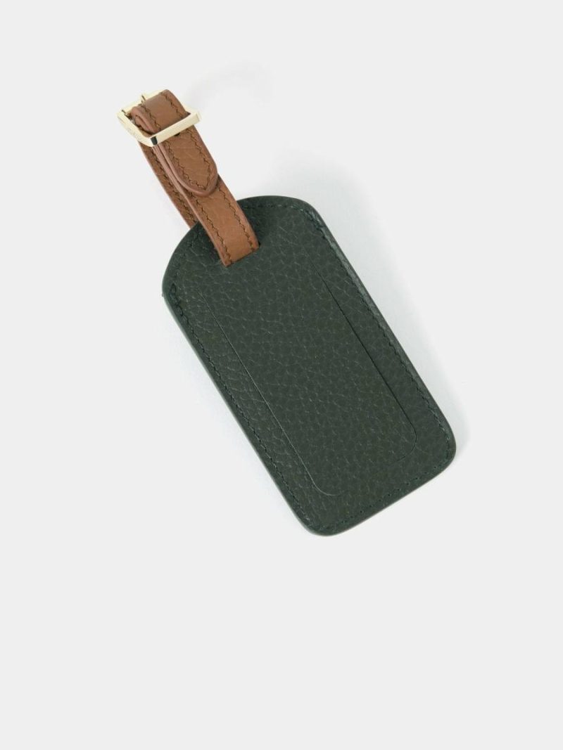 Women The Luggage Tag - Ivy Calf Grain & Havana Calf Grain Small Goods Cambridge Satchel
