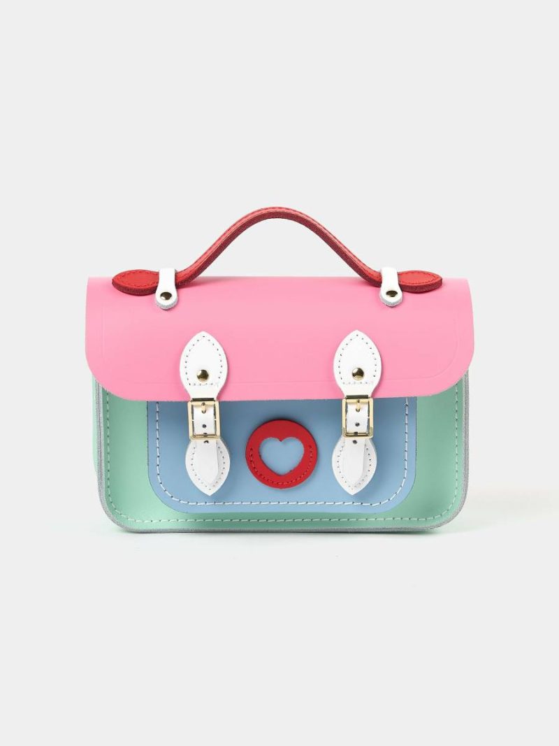 Women The Mini - Love Hearts Multi-Coloured Cambridge Satchel Satchels