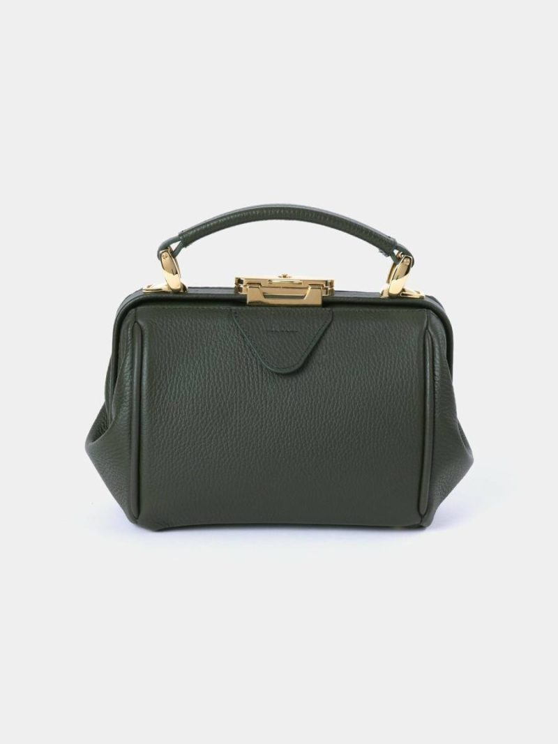 Women The Mini Sophie - Ivy Calf Grain Cambridge Satchel Handbags