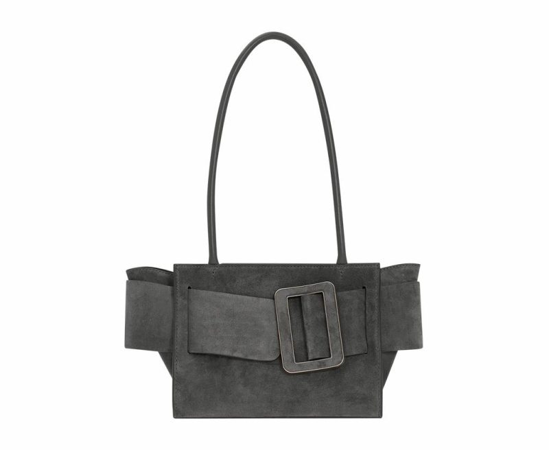 Boyy Shoulder Women Bobby 23 Soft, Suede Piombo