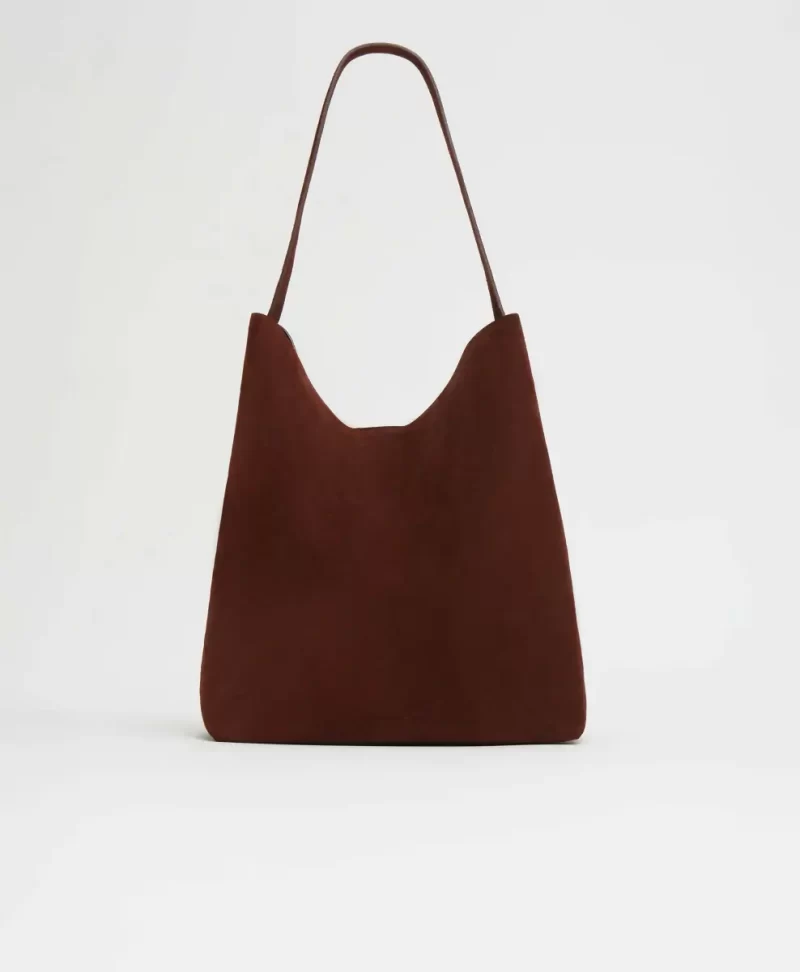 Chocolate Suede Maxi Everyday Cabas Women Mansur Gavriel Totes