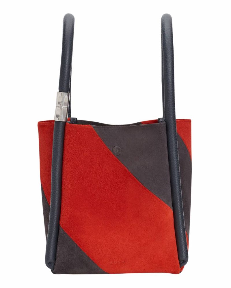Cross Body Women Lotus 14, Twill Stripe Piombo/Koi Boyy