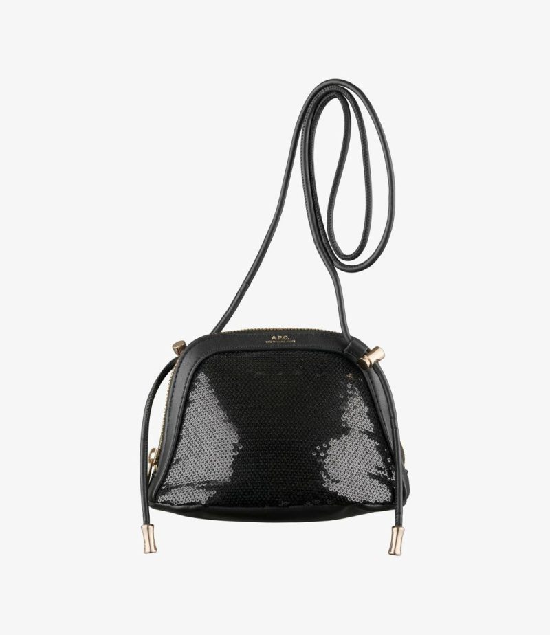 Crossbody Bags A.p.c. Black Ninon Small Drawstring Bag Women