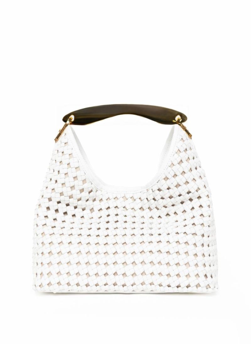 Default Title Women Boomerang Woven Leather White Boomerang Elleme