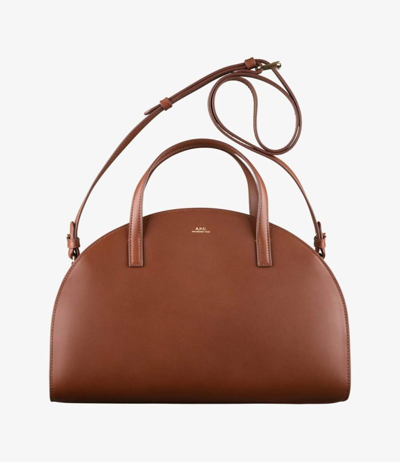 Demi-Lune Tote Bag Tote Bags Men A.p.c. Nut Brown
