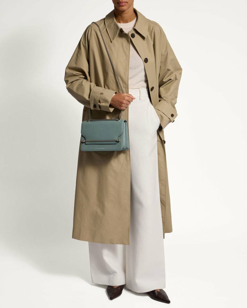 East/West Stone Blue Strathberry Women Shoulder Bags