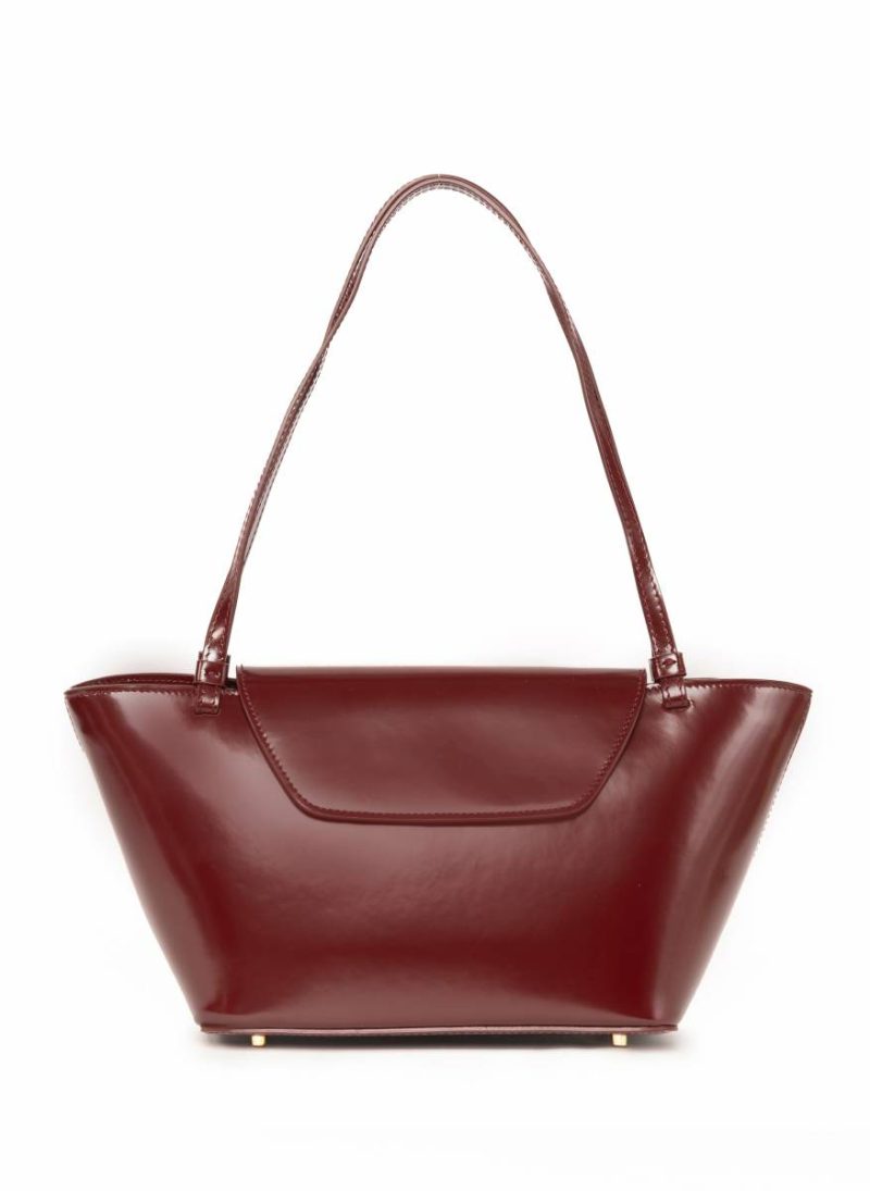 Elleme Courrier Women Default Title Courrier Tote Patent Leather Wine
