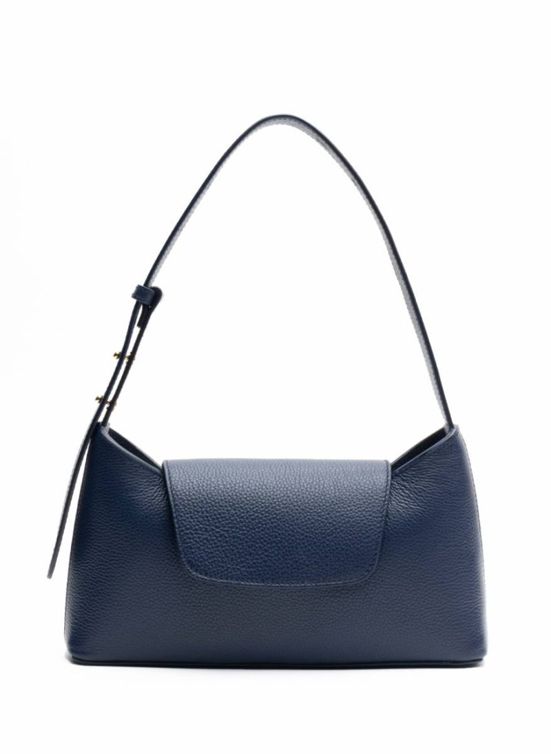Envelope Elleme Women Navy Envelope Pebbled Leather Navy