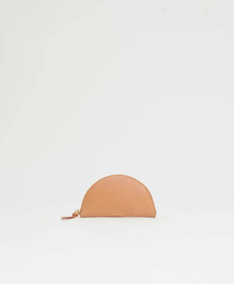 Mansur Gavriel Cammello/Seaglass Mini Moon Wallet Small Wallets Women