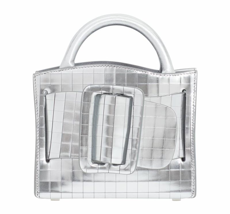 Metallic Silver Boyy Cross Body Women Bobby 18 Gala, Disco