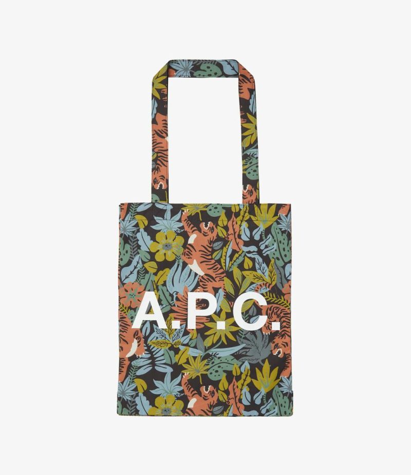 Multicolored Men Tote Bags Lou Reversible Jungle Tote Bag A.p.c.