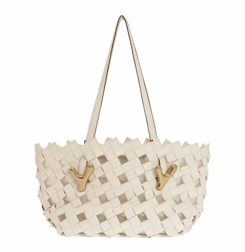 Parchment Shoulder Yy West 26 Woven Tote Boyy Women