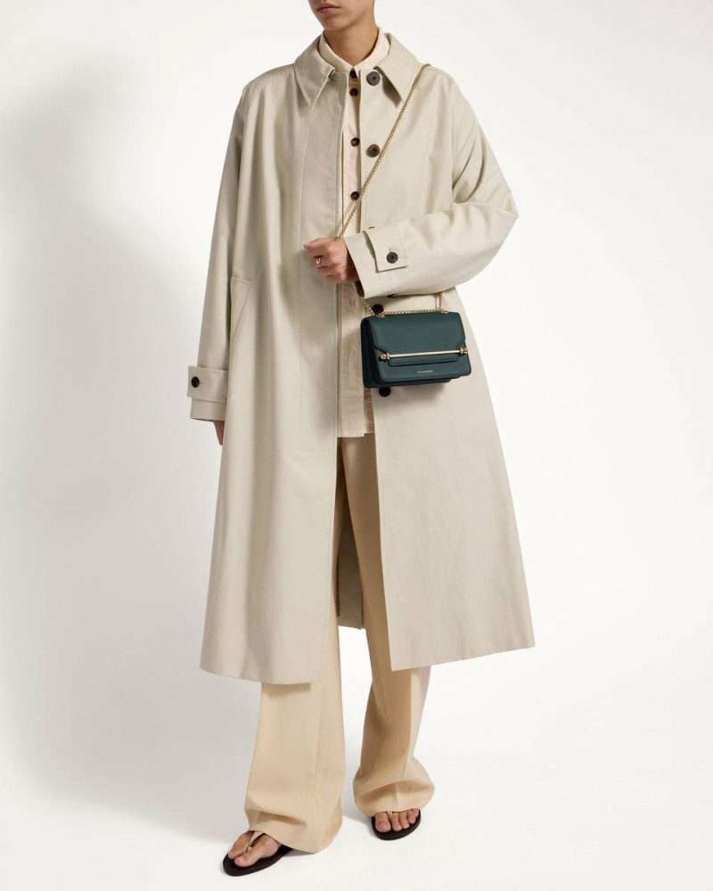 Shoulder Bags Strathberry East/West Mini Bottle Green Women