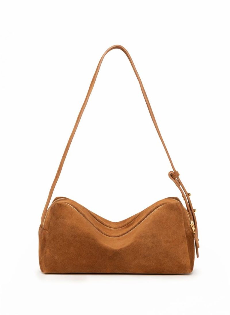 Trousse Suede Cognac Cognac Trousse Elleme Women