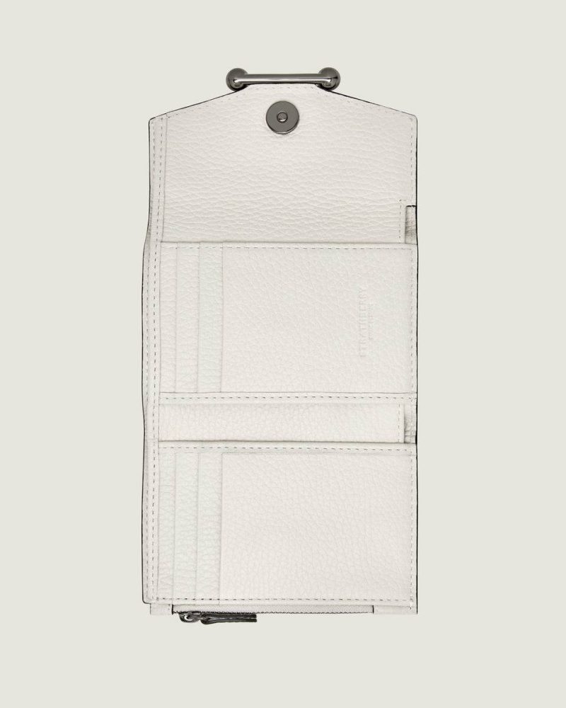 White Strathberry Wallets Mosaic Trifold Wallet Women