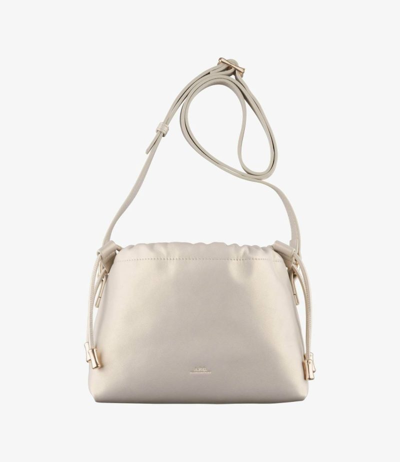 Women A.p.c. Goldtone Crossbody Bags Ninon Mini Bag