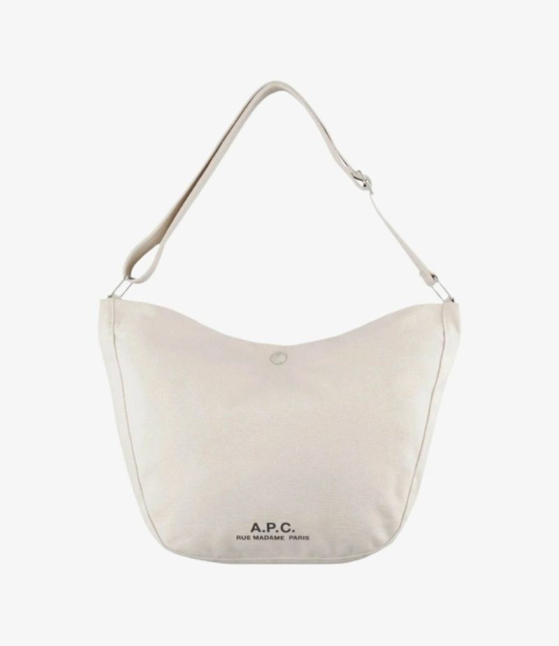 Women Shoulder Bags A.p.c. Beige Journal Satchel