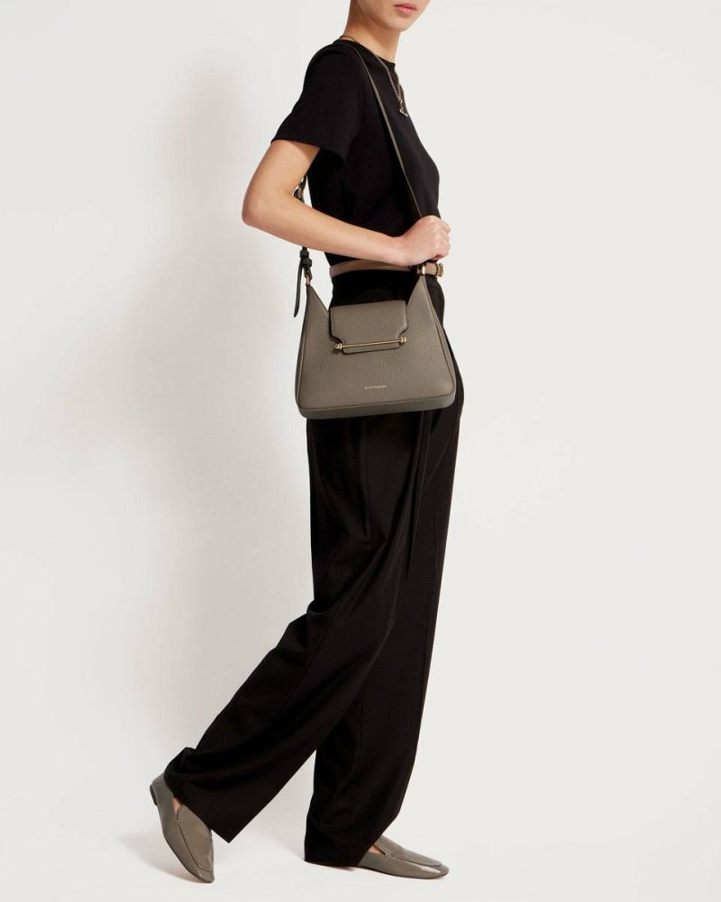 Women Taupe Strathberry Multrees Hobo Shoulder Bags